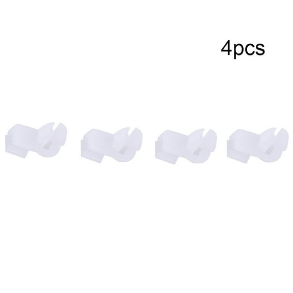 4Pcs White Car Door Lock Fastener Rod Clips For 5-7Mm Hole Plastic Trim Panel Fasteners Auto Exterior Mouldings Accessories
