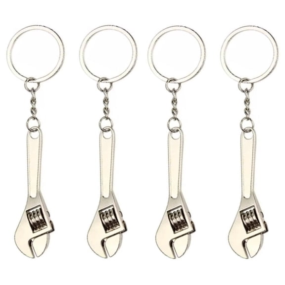 4/8/12x Mini Adjustable Wrench Car Key Ring Chain Keyfob Keychain Xmas Gift USA