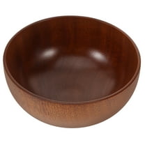 FRCOLOR Wooden Bowl Natural Wooden Food Serving Bowl Fruit Storage Bowl Snack Bowl