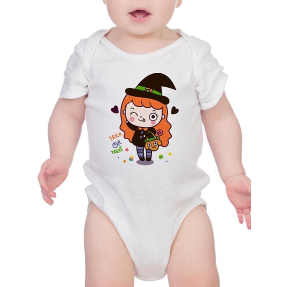 Cute Girl Witch Costume Bodysuit Infant -Image by Shutterstock,  24 Months