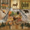 thumbnail image 2 of Wargo, Ed 15x15 White Modern Wood Framed Museum Art Print Titled - Deer Cabin, 2 of 4