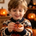 thumbnail image 6 of Mini Resin Halloween Ornament Pumpkin Figurines Vintage Tabletop Decor for Tiered Tray Shelf Party Display, 6 of 9