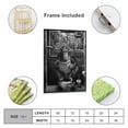 thumbnail image 2 of Monkey Bathroom POSTER Gifts Canvas Painting Poster Wall Art Decorative Picture Prints Modern Decor 16x24inch(40x60cm), 2 of 6