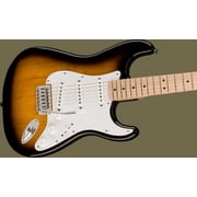 Squier Sonic Stratocaster Pack, Maple FB, 2-Color Sunburst, Gig Bag, 10G