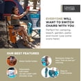 thumbnail image 7 of Creative Outdoor Folding Rocking Chair Beach Chair for Camping and Picnic, Earh Diamond, 7 of 7