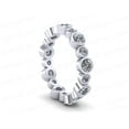 thumbnail image 2 of Natural 1.80Ct Round Cut Diamond Alternating Women's Anniversary Wedding Eternity Band Ring 925 Sterling Silver G-H I1, 2 of 3