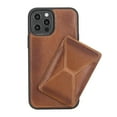 thumbnail image 5 of iPhone 12/12 Pro 6.1" Full Grain Handcrafted Full Grain Leather Maggy Stand Cases, 5 of 24