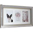 thumbnail image 1 of Crystal Art Gallery CA 10x18 Brushed Silver Collage Picture Frame, Holds Three 4x6 Photos, 1 of 7