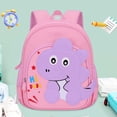 thumbnail image 2 of jiaxiM School Backpacks Cartoon Dinosaur Lightweight Spacious School Bag for Ages 3 to 5, Daycare, Park, Playground, Daily Outdoor Walks, 2 of 4