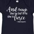 thumbnail image 4 of Inktastic Though She Be but Little She is Fierce Quote Shakespeare Girls Baby Bodysuit, 4 of 5
