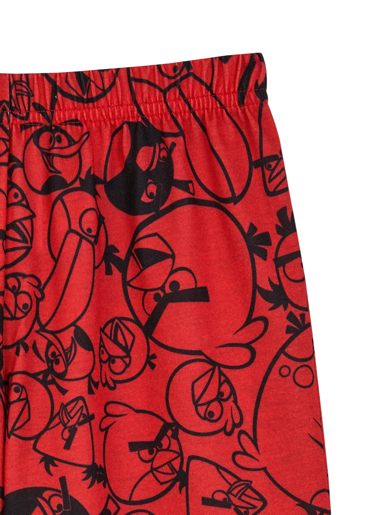 Angry Birds Boys Short Sleeve Sleep Top and Pants Pajama Set, 2-Piece, Sizes 4-12