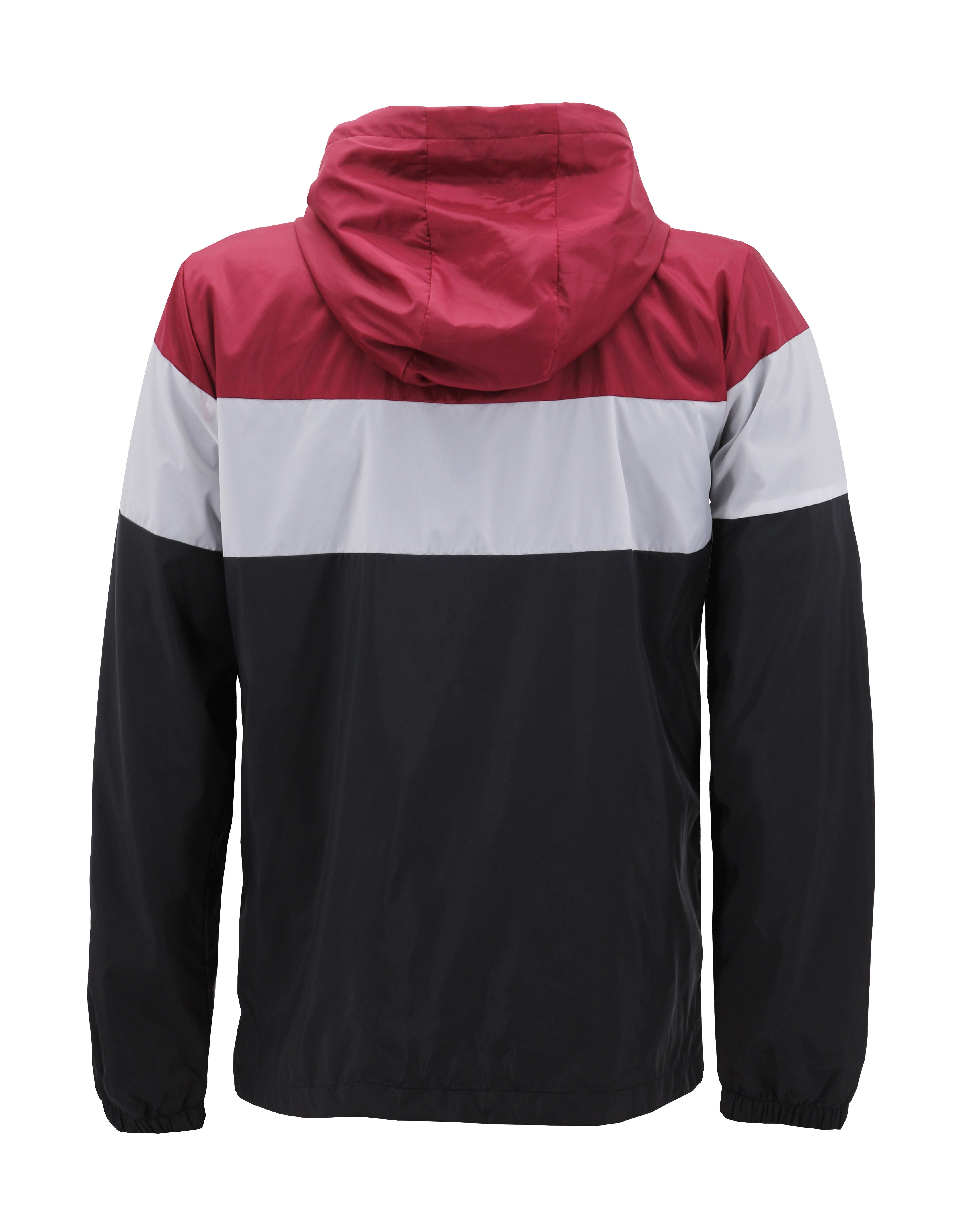 【Anyone more】Revl Hood Nylon Windbreaker Zip-Up Jacket Men's Red Label Hooded Nylon Zip Up Lightweight Athletic