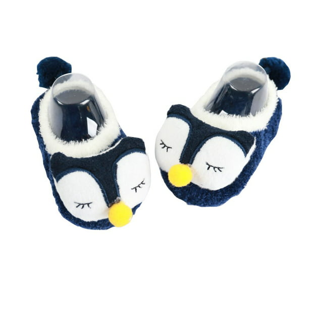 Cat Animated Animal Slippers For Kids, Girls Slippers, Boys Slippers,  Indoor House Slippers For Women, Fuzzy Slippers, Cozy Slippers Dark Blue L  