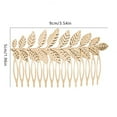 thumbnail image 2 of Barrettes Leaf Hair Comb for Women Wedding Bridal Hair Accessories Elegant Hairpins Birthday for Her Unique Decorative Side Comb for, 2 of 6