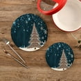 thumbnail image 2 of GZHJMY Christmas Tree Trivets Pot Holders Set of 2, Hot Pads, Table Mats,Placemats Set for Cooking and Baking, Cotton Braided Hot Pads, 7.09"+9.45", 2 of 7