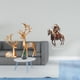 thumbnail image 2 of Escultura de ciervo, estatua de resina acrílica, adorno animal, figura de caballero, decoración de estante, letrero de mesa, ideal para regalar, decor, 2 of 8