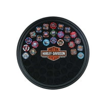 Harley-Davidson Trademark Bar & Shield Round Poker Chip Frame - Holds 47 Chips, Harley Davidson