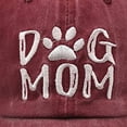 thumbnail image 4 of AWZXDE Dog Mom Embroidered Washed Adjustable Sun Hat For Women Cotton Outdoor Baseball Cap, 4 of 4