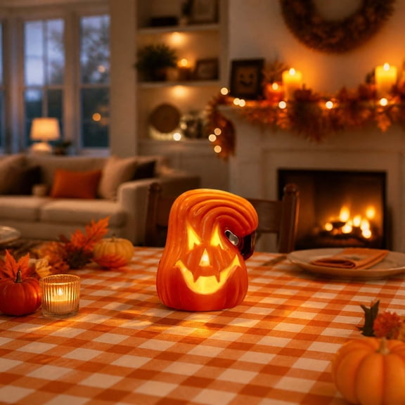 Halloween Pumpkin LED Light, Jack O Lantern Table Decor, Pumpkin Lamp, for Home Party, Indoor Outdoor Halloween Decoration