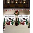 thumbnail image 3 of Garage Door Banner Cover 6 x 13 ft, Christmas Plaid Snowman Stars Xmas Tree Christmas Garage Door Decorations Holiday Christmas Backdrop Decor for Winter New Year Xmas Party, 3 of 6