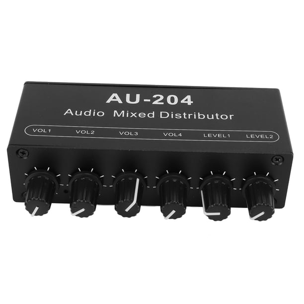 Caja divisora de audio estéreo, caja divisora de audio estéreo, preamplificador de audio estéreo, panel de control de música, rendimiento potente