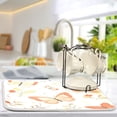 thumbnail image 5 of Dish Drying Mat for Kitchen Counter | Reversible, Super Absorbent & Hanging | 16x18 / 18x24 Inch (S/M)，Butterfly, 5 of 8