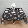 thumbnail image 3 of Pioneer Flower Floral Print Pattern Square Tablecloth, Waterproof Wipeable Spillproof Washable Table Cover for Home Kitchen Party Decor, 52"x52", 3 of 6