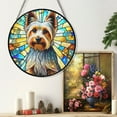 thumbnail image 6 of 89Bloom Silky Terrier Window Hanging Stained Glass, Silky Terrier Suncatchers for Windows Stained Glass, Stained Glass Dog suncatcher, Dog Stained Glass, 6 of 8
