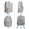 thumbnail image 2 of Deago Heavy Duty Mesh Backpack, See Through College Backpack with Padded Shoulder Straps for Commuting, Swimming, Beach, Outdoor Sports (Gray), 2 of 9