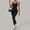 Black, variant on SKQIT Womens Workout Set Two Piece Racerback Color Block Sports Bra Matching High Waist Leggings Gym Work Pilates Outfits
