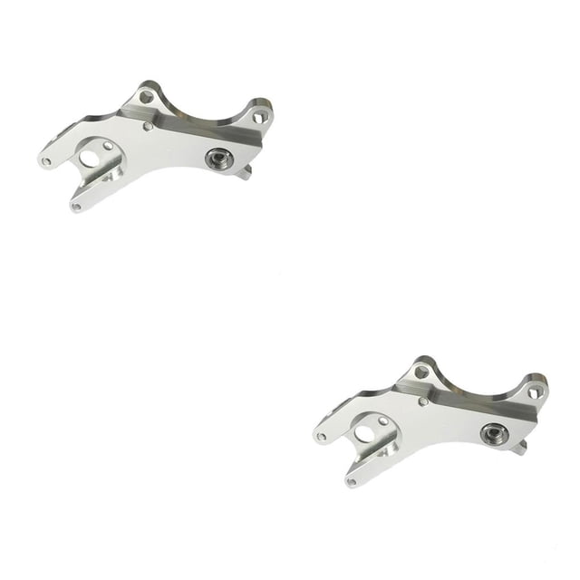 Adaptador de Asiento de Convertidor de Freno Eigraketly Modificación de Acero Plata 2piezas