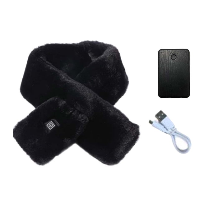 Mens Scarf Heated Scarf Neck Heating Pad,Electric Heating Scarf Heated Neck Wrap for Neck Pain Relief, Cordless Thermal Neck Brace for Stiffness Relief Black Mens Scarf Mens Scarf