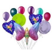 JECKAROONIE 11 pc Fancy Fairy Balloon Bouquet Party Decoration Birthday Tinkerbell Inspired