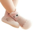 thumbnail image 2 of MHZLDYZ Toddler Walking Shoes Infant Boys Girls Animal Prints Cartoon Socks Shoes Toddler Breathable Mesh The Floor Socks Non Slip Prewalker Shoes Sock Shoes for Baby Girl (Pink,24), 2 of 5