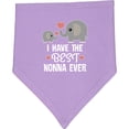 thumbnail image 2 of Inktastic Best Nonna Ever Grandchild Baby Bandana Bib, 2 of 4