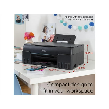 Canon - PIXMA MegaTank G620 Wireless All-In-One Inkjet Printer - Black