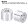 thumbnail image 4 of Uxcell 0.17" ID x 0.39" OD x 0.31" L Round Aluminum Spacer Fit for M4 Screw Bolts 20 Pack, 4 of 5