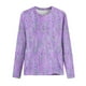 thumbnail image 4 of ICHUANYI Clearance Fashion Women Casual Long Sleeve Printing Round Neck Loose T-Shirt Blouse Tops(Purple, XXL) ICHUANYI WER2023080812741, 4 of 5