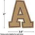 thumbnail image 2 of TEACHER CREATED RESOURCES BURLAP BOLD BLOCK 4IN LETTERS, 2 of 4