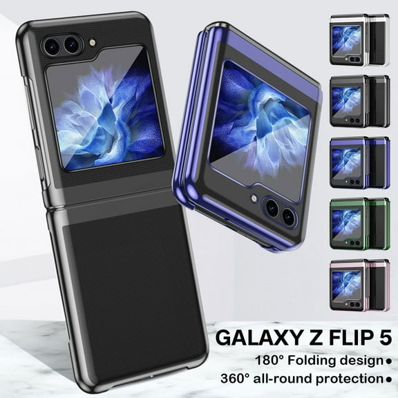 For Samsung Galaxy Z Flip 5 5G Shockproof Luxury Plating Slim Clear Case Cover