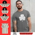 thumbnail image 3 of NYC FACTORY USA Screen Printed Charcoal Irish Distressed Shamrock T-Shirt St Patricks Day Mens Ireland Charcoal-Black, Large, 3 of 3