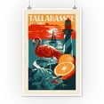 thumbnail image 2 of Tallahassee, Florida, Woodblock (12x18 Wall Art Poster, Room Decor), 2 of 3