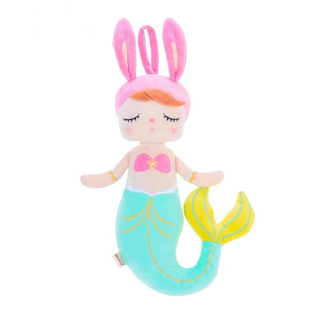 Metoo Rabbit Mermaid Angela Doll Accompany Sleeping Ragdoll Gifts for Infants and Children Plush Toys Gifts.
