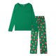 thumbnail image 2 of Pijamas INSPIRE CHIC Navidad Santa Ropa de estar de manga larga y pantalones Conjunto de pijamas familiares ["Hombres"] L Verde, 2 of 4