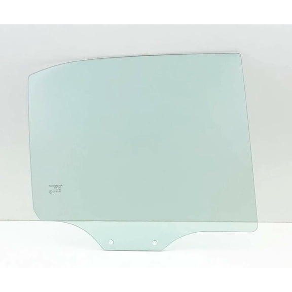 Passenger Right Side Rear Door Window Door Glass Compatible with Hyundai Accent 4 Door Sedan 2000-2005 Models