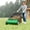 Green Black, variant on TEQIN 26 Inch Hand Push Lawn Sweeper, Leaf Collector Lawn Sweeper With Adjustable Brush Height, Pickup Sweeper For Yard Leaf Picker Upper, Large 7 Cu. Ft Hopper Capacity Push Lawn Sweeper For Leaves