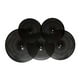 thumbnail image 2 of Paquete de 5 platillos de bajo volumen, platillos silenciosos para práctica, de aleación resistente, 14" Hi Hat 16" Negro, 2 of 9