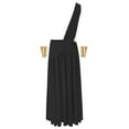 thumbnail image 3 of Doomiva Mens One Shoulder Ancient Greek God Toga Skirt Warrior Costume Halloween Cosplay Outfits Black 3XL, 3 of 7