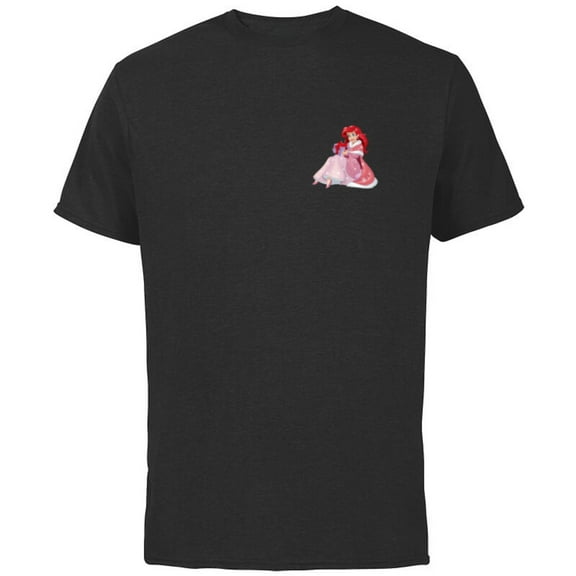 Disney Princess The Little Mermaid Ariel Christmas Gift - Short Sleeve Cotton T-Shirt for Adults - Customized-Black