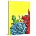 thumbnail image 3 of Marmont Hill Mh-Kidcur-113-C-45 45" X 30" "Funny Dinosaurs" Giclee Art Print On Stretched, 3 of 7